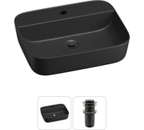 Набор Wellsee 2 в 1 Preen накладная раковина 50x40 см, донный клапан 20214332R