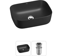 Набор Wellsee 2 в 1 Preen накладная раковина 40x30 см, донный клапан 20214219R