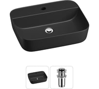 Набор Wellsee 2 в 1 Preen накладная раковина 50x40 см, донный клапан 20214331R