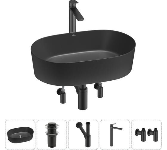 Набор Wellsee 5 в 1 Saint-Germain накладная раковина 56x37 см 20215013R 1