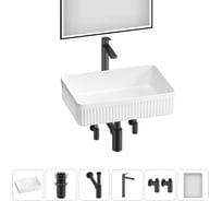 Набор Wellsee 6 в 1 Festive Fox 2.0 накладная раковина 50x36 см 20218068R