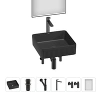 Набор Wellsee 6 в 1 Festive Fox 2.0 накладная раковина 36x36 см 20218048R