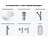 Набор Wellsee 6 в 1 Festive Fox 2.0 накладная раковина 36x36 см 20218011R 12