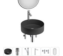 Набор Wellsee 6 в 1 Festive Fox 2.0 накладная раковина 40x40 см 20218033R