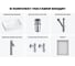Набор Wellsee 6 в 1 Festive Fox 2.0 накладная раковина 50x36 см 20218067R 12