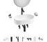 Набор Wellsee 7 в 1 Festive Fox 2.0 накладная раковина 50x32 см 20218086R 1