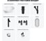 Набор Wellsee 7 в 1 Festive Fox 2.0 накладная раковина 50x32 см 20218086R 14