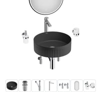 Набор Wellsee 7 в 1 Festive Fox 2.0 накладная раковина 36x36 см 20218022R