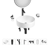 Набор Wellsee 7 в 1 Festive Fox 2.0 накладная раковина 40x40 см 20218030R