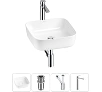 Набор Wellsee 4 в 1 Preen накладная раковина 39x39 см 20214183R