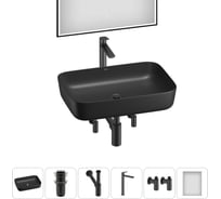 Набор Wellsee 6 в 1 Preen накладная раковина 50x40 см 20218300R