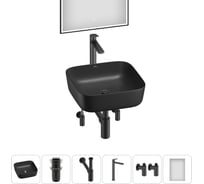 Набор Wellsee 6 в 1 Preen накладная раковина 39x39 см 20218272R