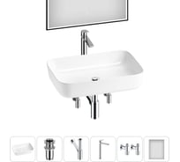 Набор Wellsee 6 в 1 Preen накладная раковина 50x40 см 20218291R