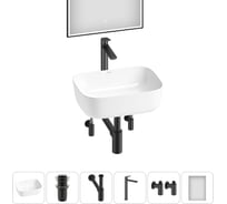 Набор Wellsee 6 в 1 Preen накладная раковина 40x30 см 20218278R