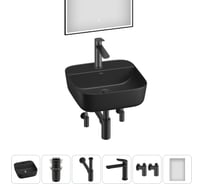 Набор Wellsee 6 в 1 Preen накладная раковина 40x40 см 20218328R