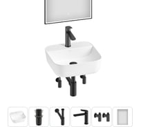 Набор Wellsee 6 в 1 Preen накладная раковина 40x40 см 20218320R