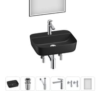 Набор Wellsee 6 в 1 Preen накладная раковина 50x40 см 20218341R