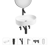 Набор Wellsee 6 в 1 Belle Spa накладная раковина 50x37 см 20218412R