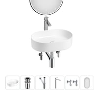 Набор Wellsee 6 в 1 Belle Spa накладная раковина 50x37 см 20218411R