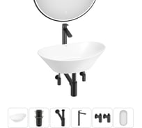 Набор Wellsee 6 в 1 Dulcet Tones накладная раковина 46x28 см 20218570R