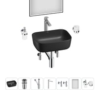 Набор Wellsee 7 в 1 Preen накладная раковина 40x30 см 20218288R