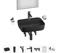 Набор Wellsee 7 в 1 Preen накладная раковина 50x40 см 20218345R