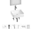 Набор Wellsee 6 в 1 FreeDom 2.0 накладная раковина 36x36 см 20217859R 1