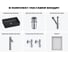 Набор Wellsee 6 в 1 FreeDom 2.0 накладная раковина 50x34 см 20217899R 13