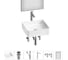 Набор Wellsee 6 в 1 FreeDom 2.0 накладная раковина 36x36 см 20217843R 1