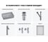 Набор Wellsee 6 в 1 FreeDom 2.0 накладная раковина 50x34 см 20217905R 13