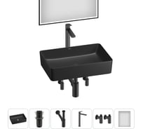 Набор Wellsee 6 в 1 FreeDom 2.0 накладная раковина 50x34 см 20217900R