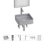 Набор Wellsee 6 в 1 FreeDom 2.0 накладная раковина 36x36 см 20217881R 1
