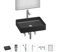 Набор Wellsee 6 в 1 FreeDom 2.0 накладная раковина 51x40 см 20217923R