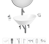 Набор Wellsee 7 в 1 Dulcet Tones накладная раковина 46x28 см 20218573R