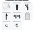 Набор Wellsee 7 в 1 FreeDom 2.0 накладная раковина 30x30 см 20217856R 13