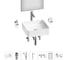 Набор Wellsee 7 в 1 FreeDom 2.0 накладная раковина 36x36 см 20217847R 1
