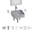 Набор Wellsee 7 в 1 FreeDom 2.0 накладная раковина 36x36 см 20217882R 1