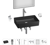 Набор Wellsee 7 в 1 FreeDom 2.0 накладная раковина 50x34 см 20217902R