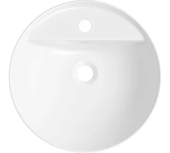 Набор Wellsee 2 в 1 Cute Twin R накладная раковина 42x42 см, донный клапан 20213322R