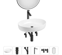 Набор Wellsee 6 в 1 Belle Spa 3.0 накладная раковина 55x41 см 20218490R