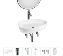 Набор Wellsee 6 в 1 Belle Spa 3.0 накладная раковина 55x40 см 20218517R