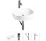 Набор Wellsee 4 в 1 Belle Spa 2.0 накладная раковина 45x42 см 20212529R 4