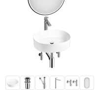 Набор Wellsee 6 в 1 Belle Spa 2.0 накладная раковина 45x42 см 20218419R