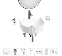 Набор Wellsee 7 в 1 Festive Fox накладная/подвесная раковина 40x35 см 20217959R