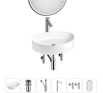 Набор Wellsee 6 в 1 Belle Spa 2.0 накладная раковина 50x38 см 20218447R