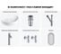 Набор Wellsee 6 в 1 Belle Spa 2.0 накладная раковина 50x38 см 20218447R 12