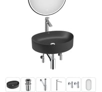 Набор Wellsee 6 в 1 Belle Spa 2.0 накладная раковина 50x38 см 20218455R