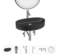 Набор Wellsee 6 в 1 Belle Spa 2.0 накладная раковина 65x40 см 20218469R