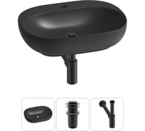 Набор Wellsee 3 в 1 Pro Line накладная/подвесная раковина 53x41 см 20212441R