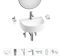 Набор Wellsee 7 в 1 Festive Fox накладная/подвесная раковина 45x40 см 20218001R